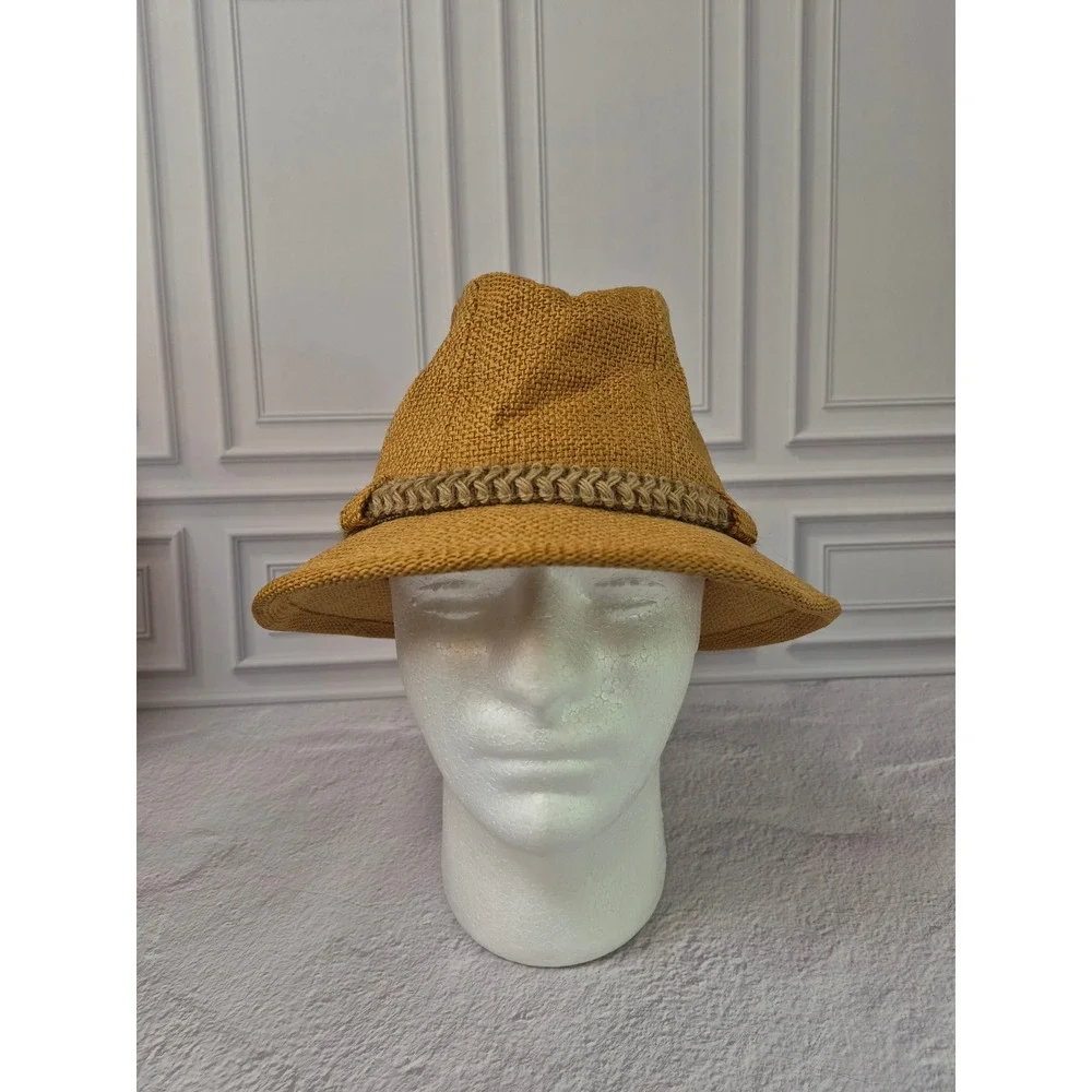 United Hatters Cap & Millinery Vintage Straw Fedora Hat Medium Lined